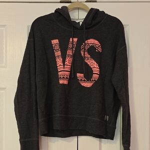 Victoria's Secret Dark Gray and Pink Sweater